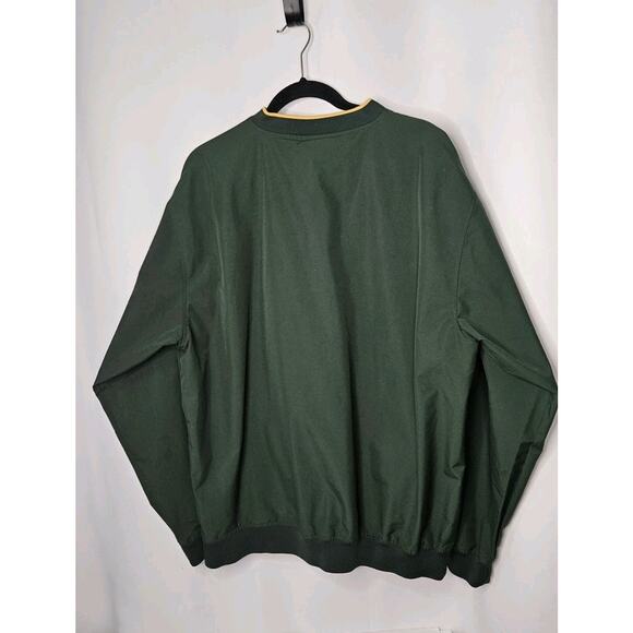NFL Team Apparel Green Bay Packers Mens Size Large Pull-Over Green Wind Breaker - Picture 4 of 8